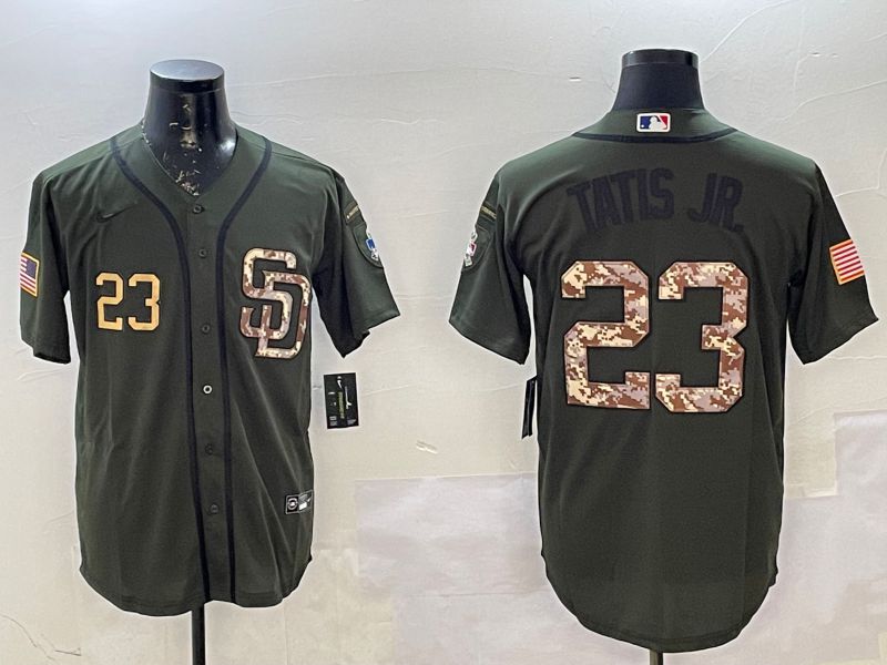 Men San Diego Padres 23 Tatis jr Green Game 2025 Nike MLB Jersey style 3